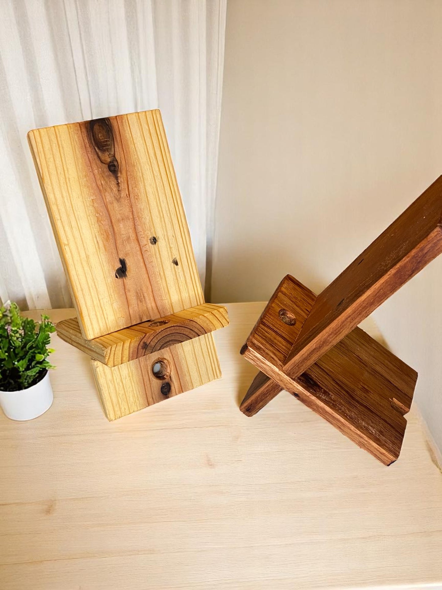 Wooden Phone Holder Stand