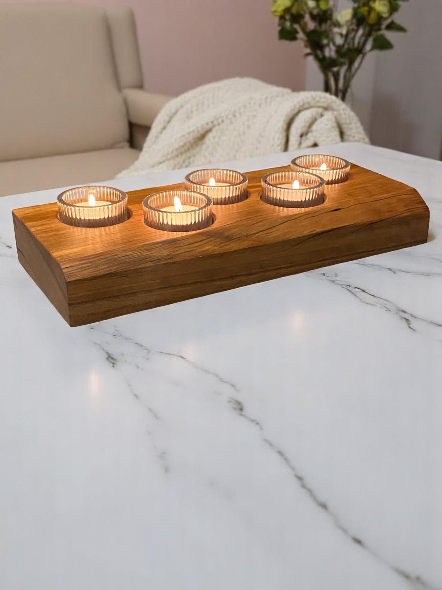 Live Edge Candle Holder