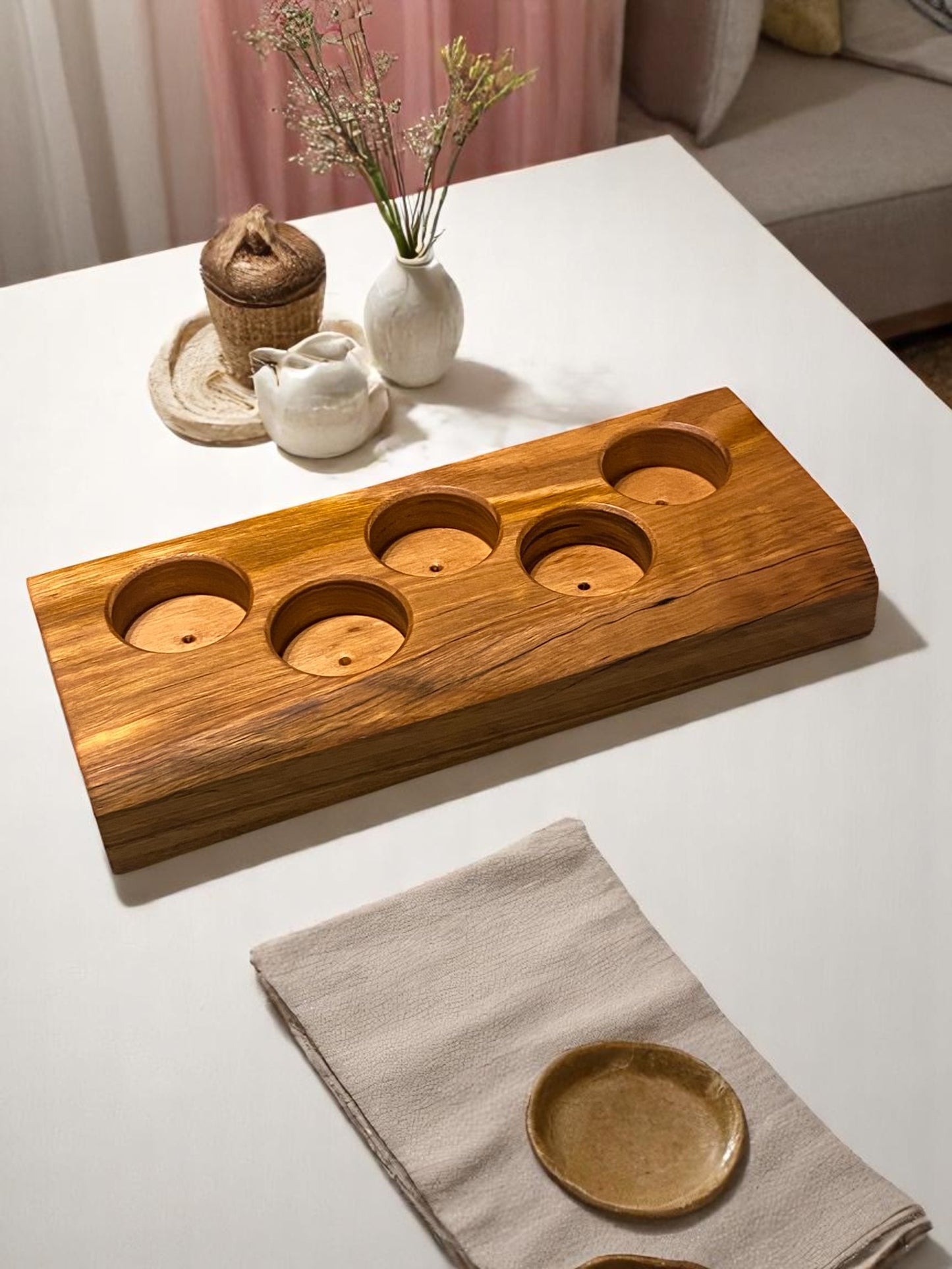 Live Edge Candle Holder