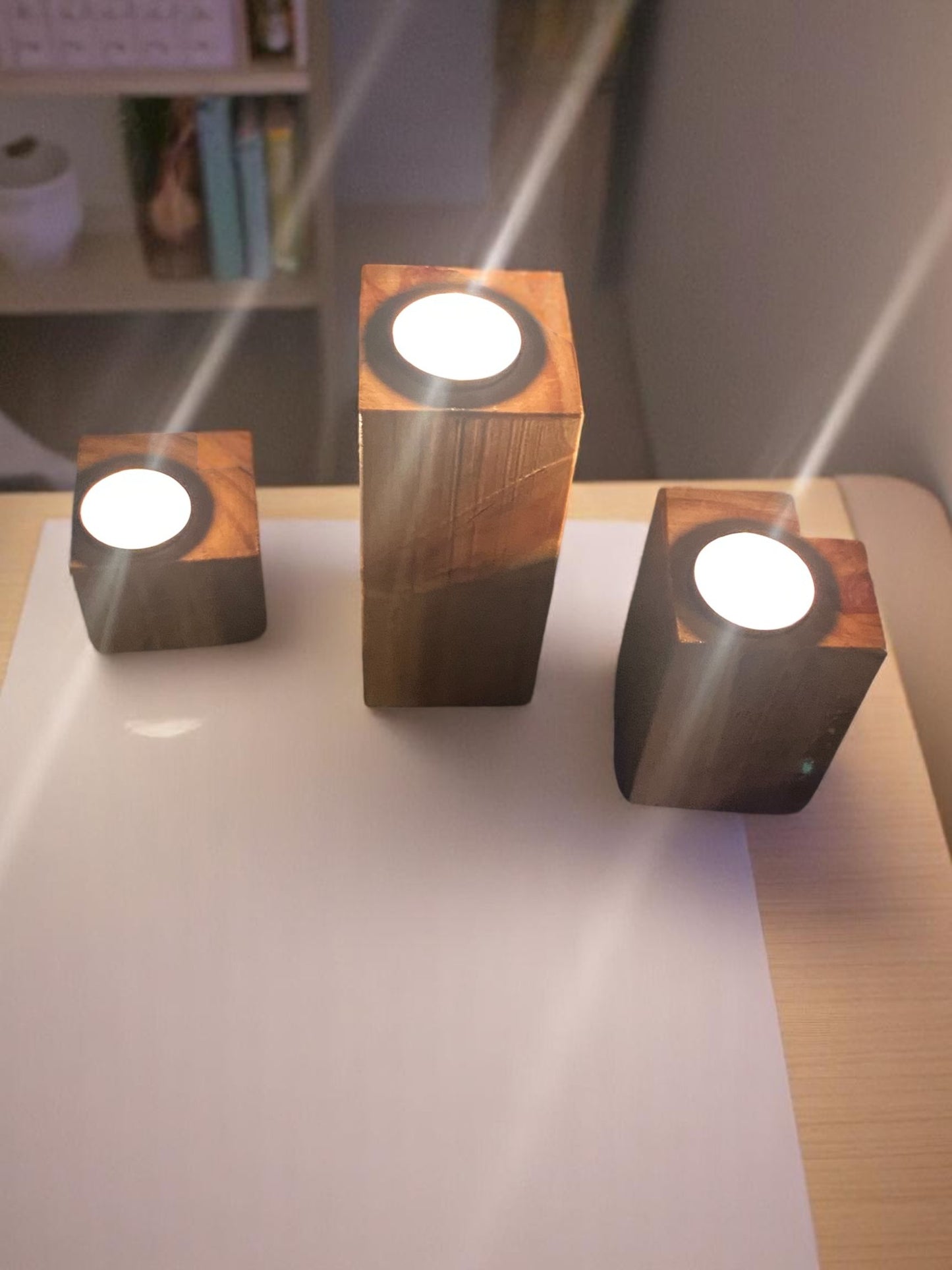 Three steps candle holder