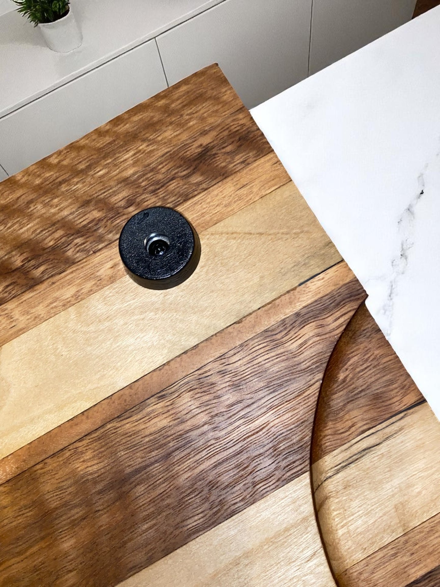 Rustic Harmony - Large Blackwood Chopping Board with Rosewood, Spotted Gum & Blackbutt