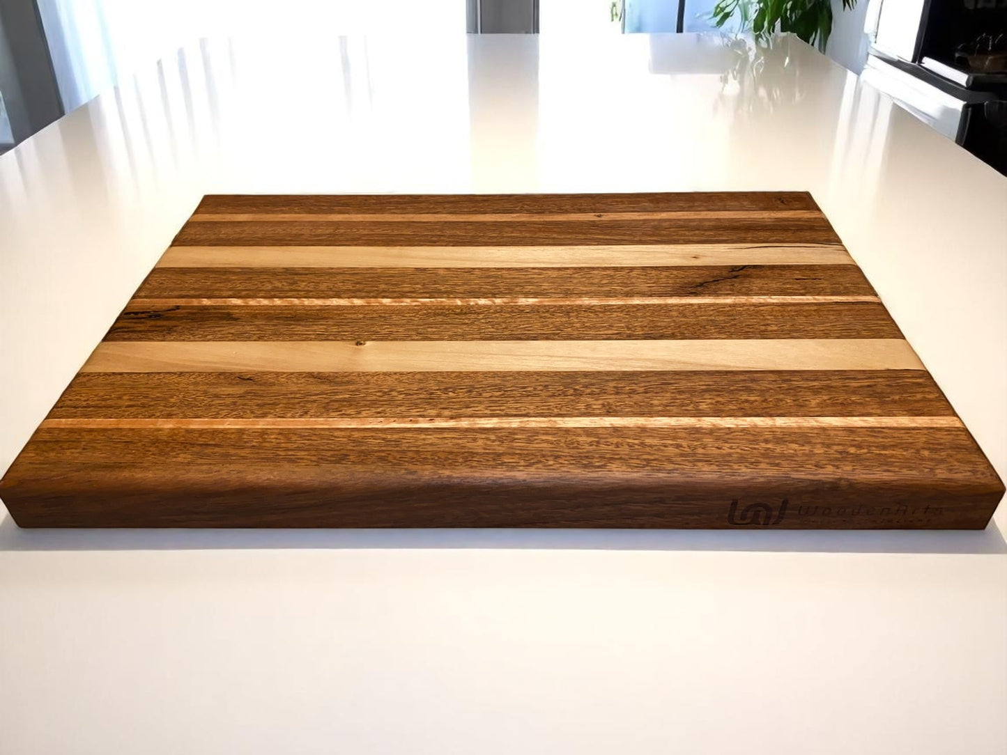 The Ridge - Large Blackwood Chopping Board with Spotted Gum & Blackbutt