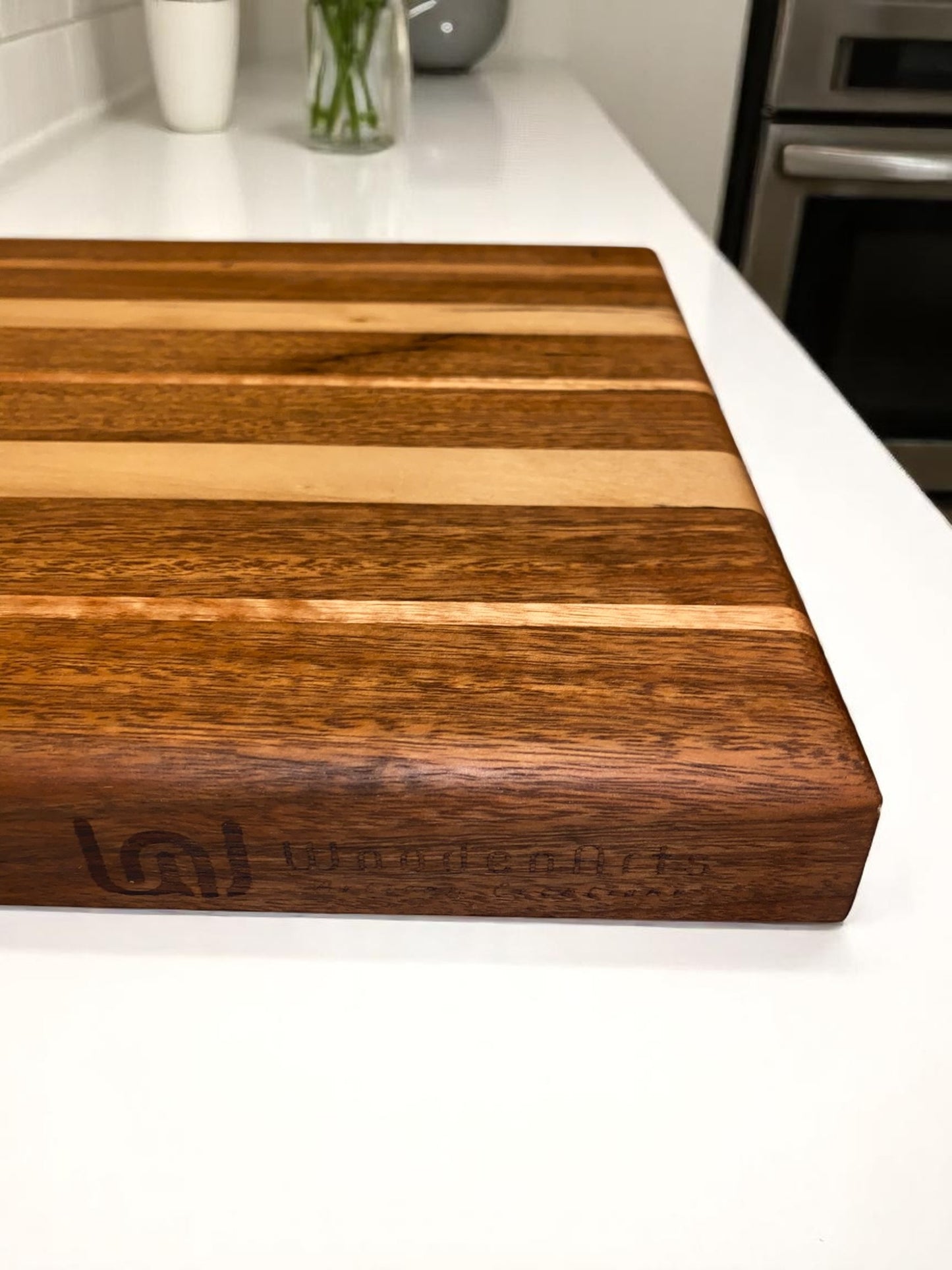 The Ridge - Large Blackwood Chopping Board with Spotted Gum & Blackbutt