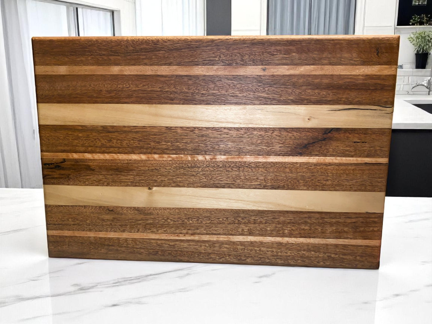 The Ridge - Large Blackwood Chopping Board with Spotted Gum & Blackbutt