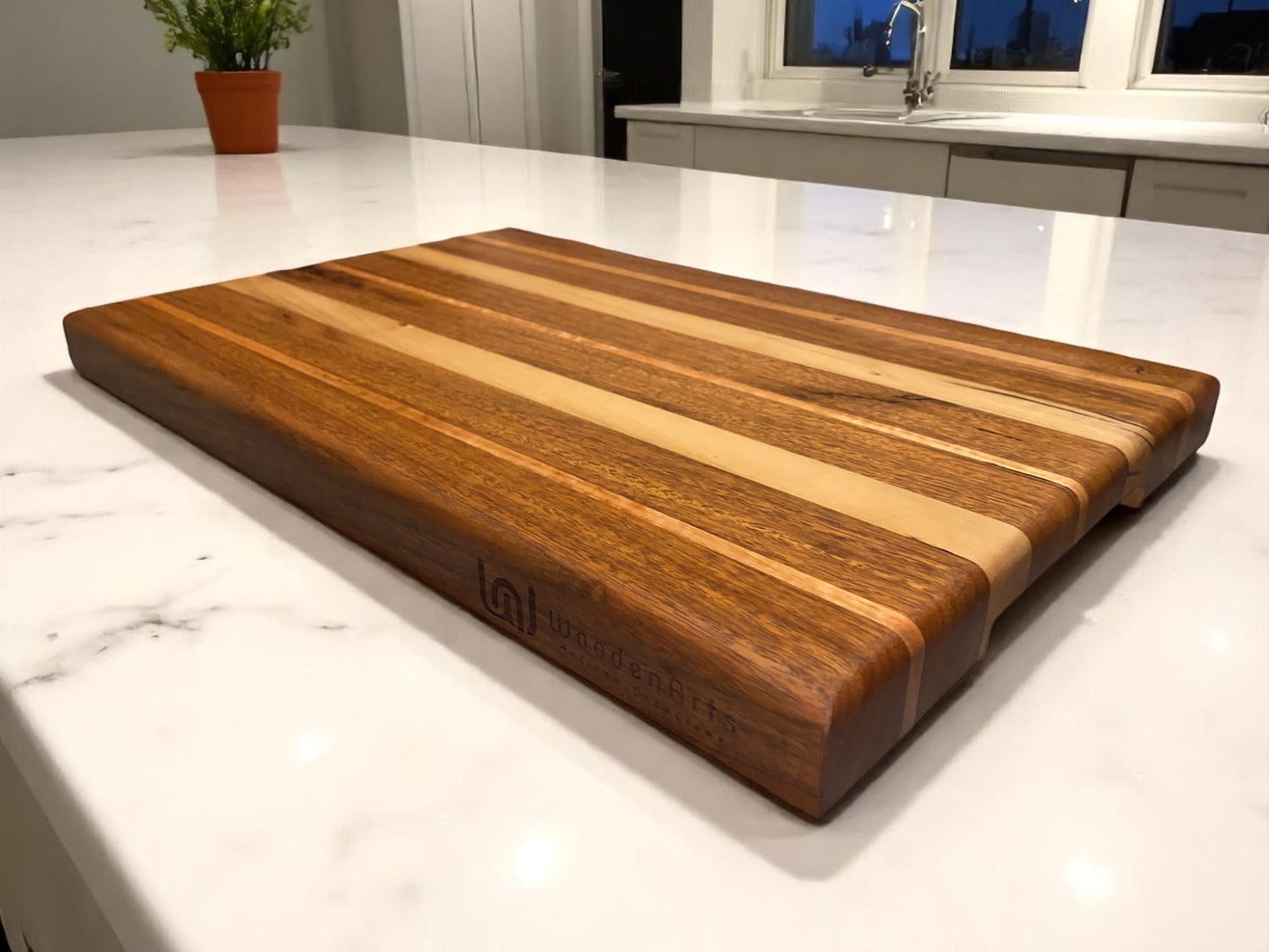 The Ridge - Large Blackwood Chopping Board with Spotted Gum & Blackbutt