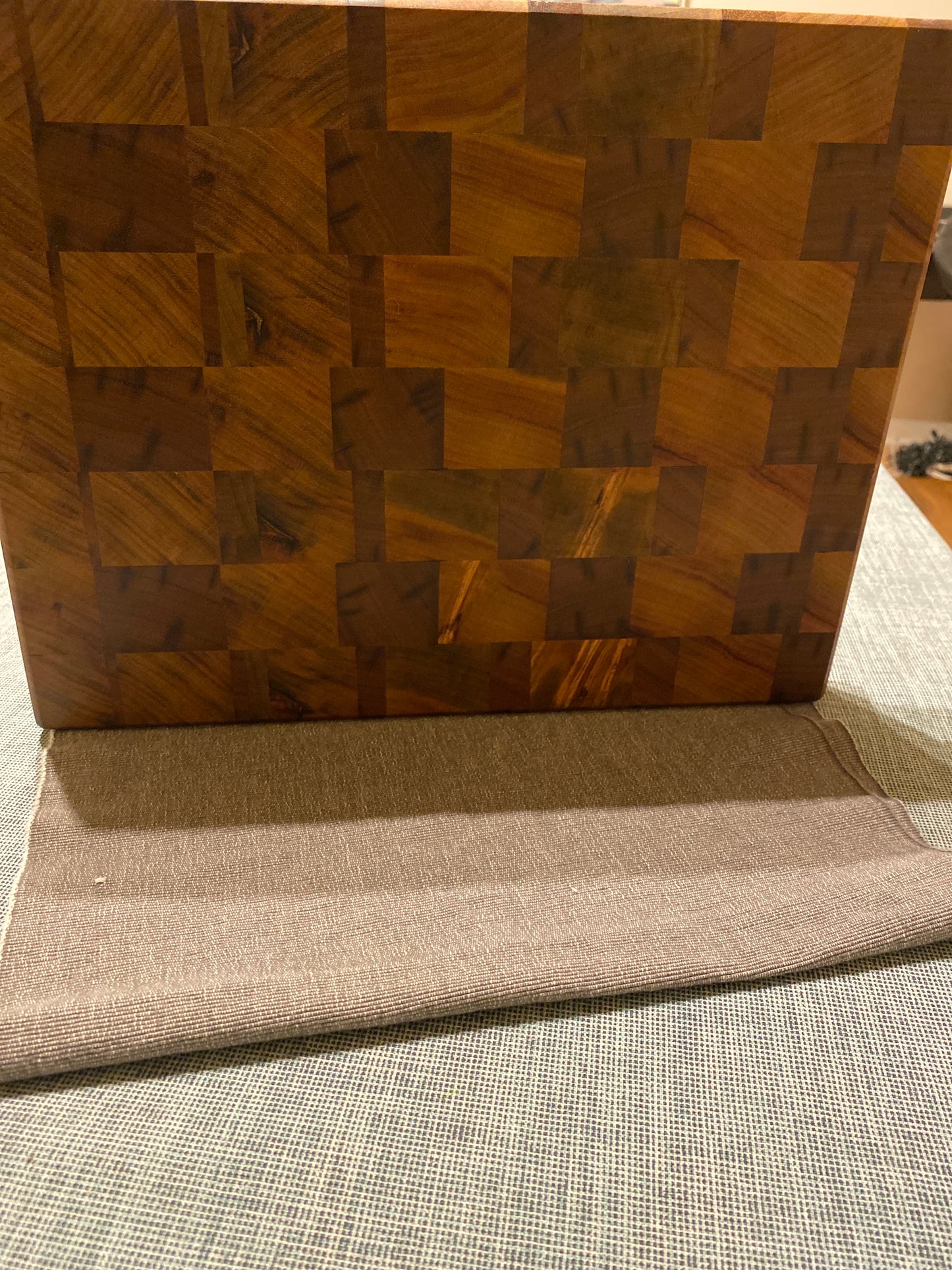 The Mosaic Block – Camphor Laurel & Blackwood End Grain Board