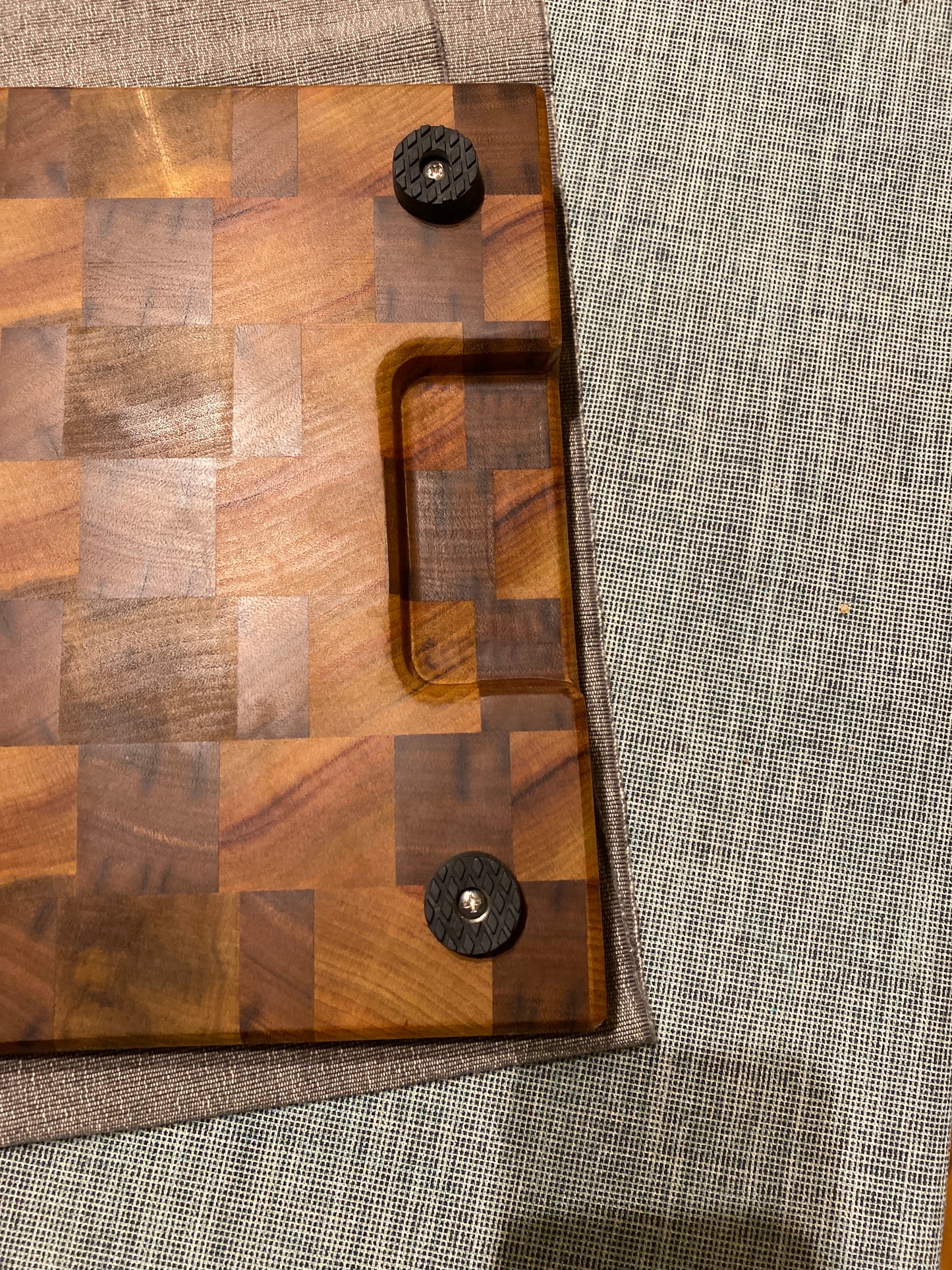 The Mosaic Block – Camphor Laurel & Blackwood End Grain Board