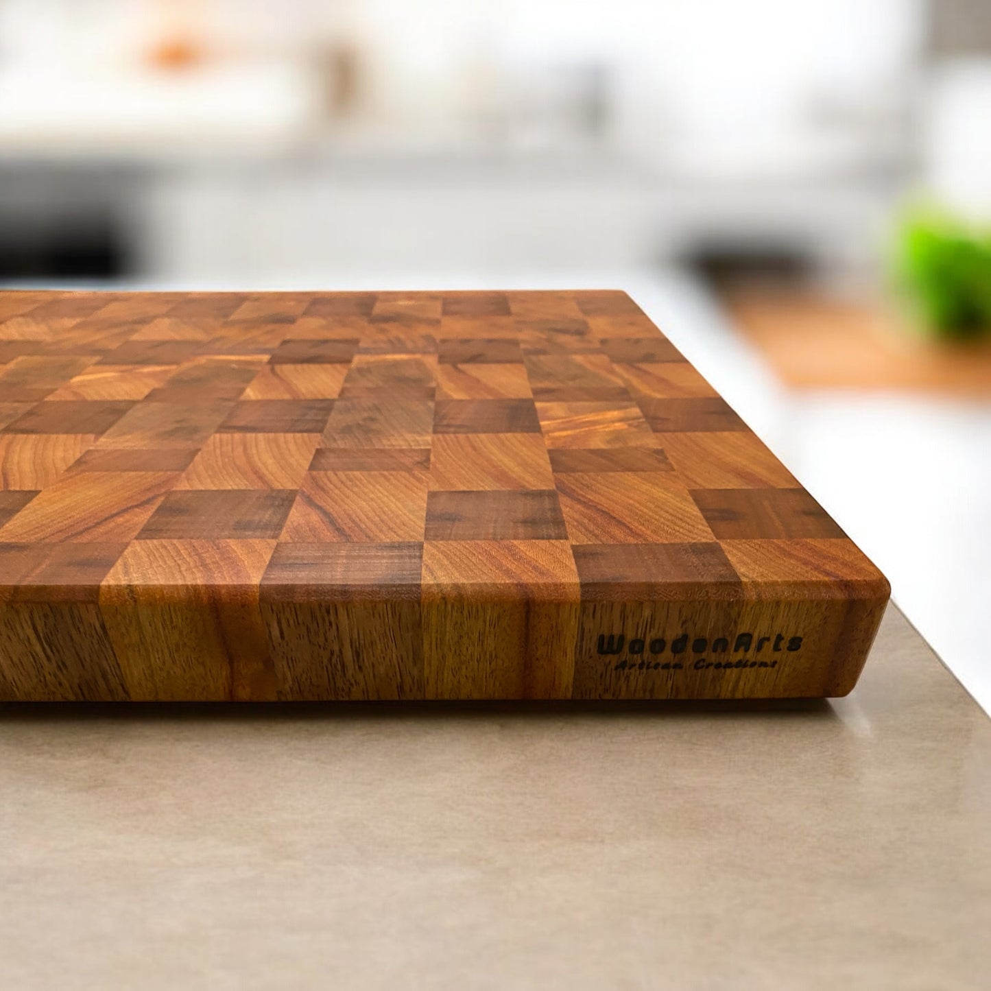 The Mosaic Block – Camphor Laurel & Blackwood End Grain Board