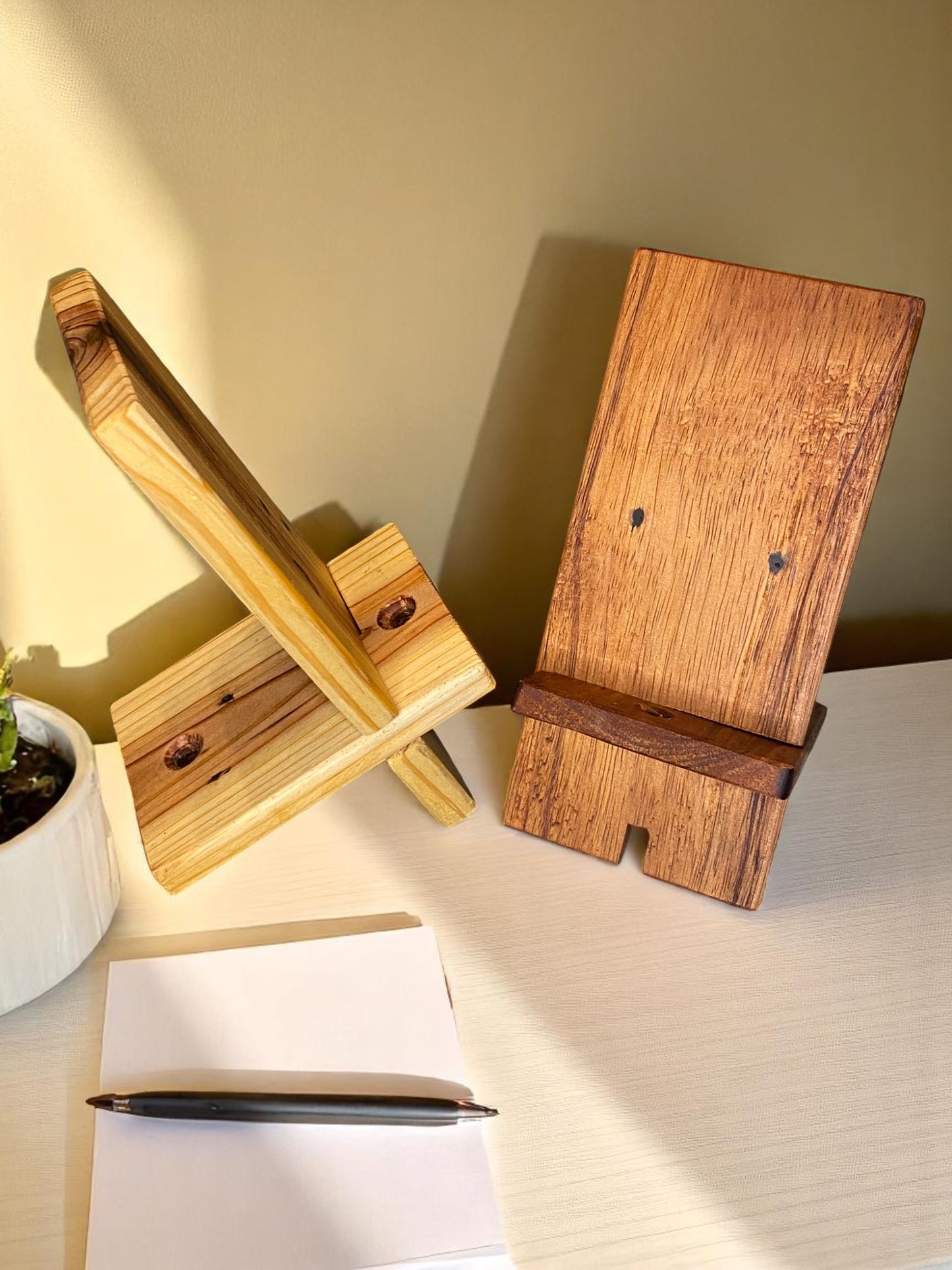 Wooden Phone Holder Stand