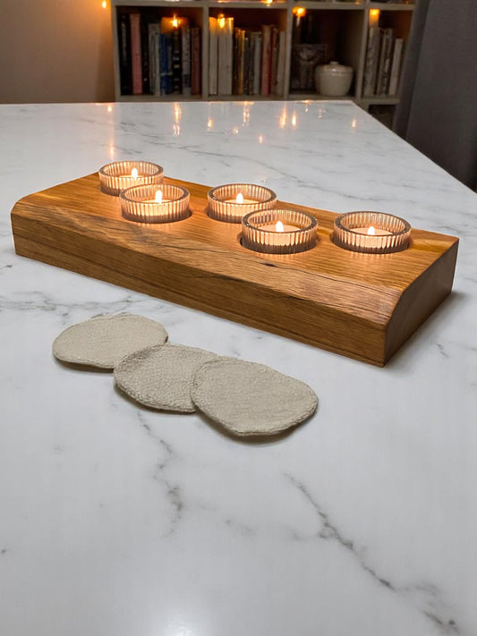 Live Edge Candle Holder