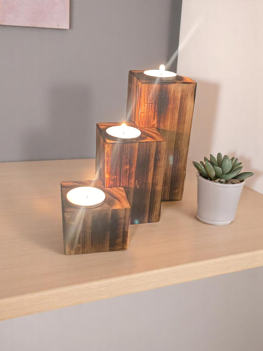 Three steps candle holder