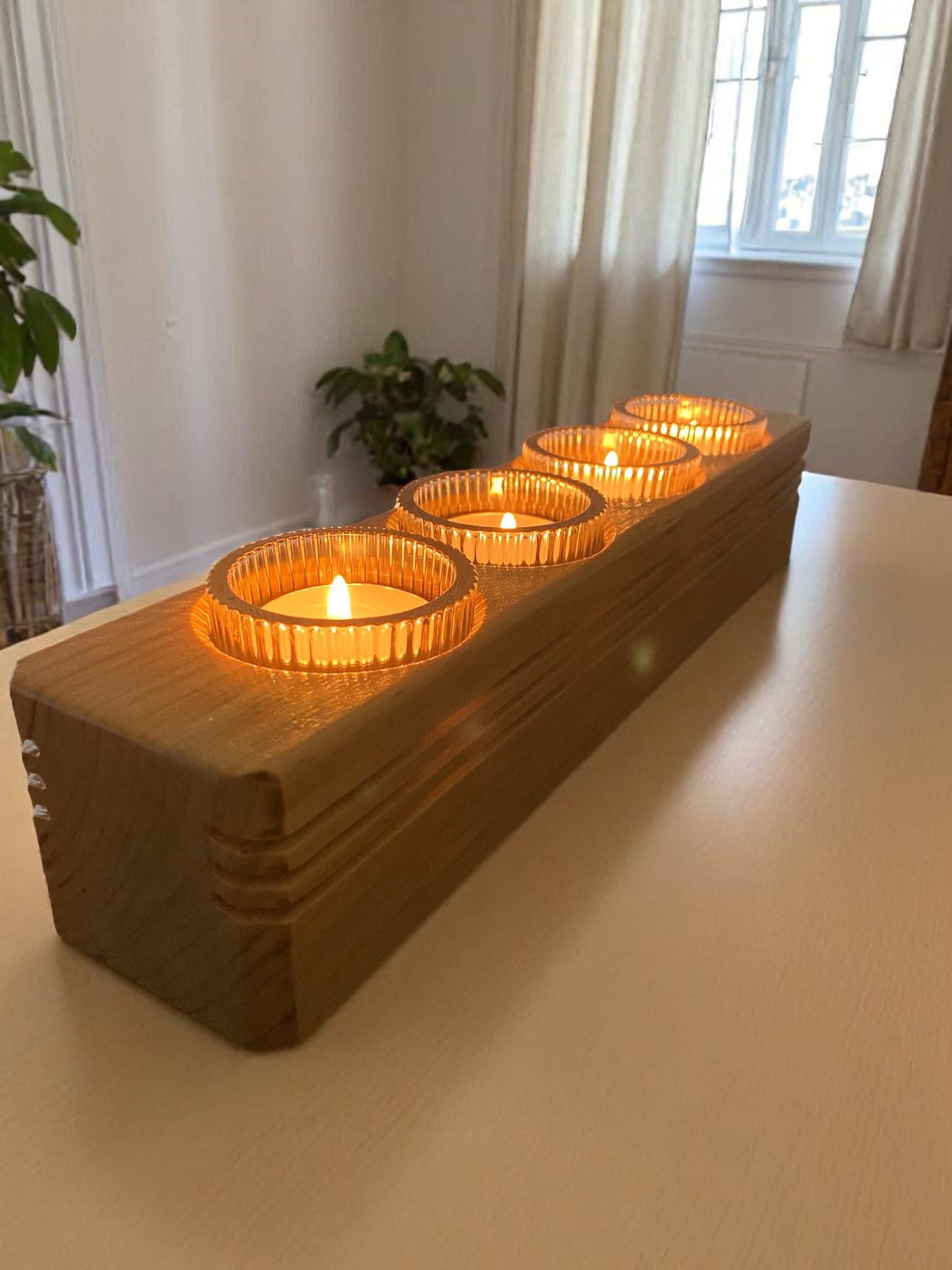 Grooved Candle holder
