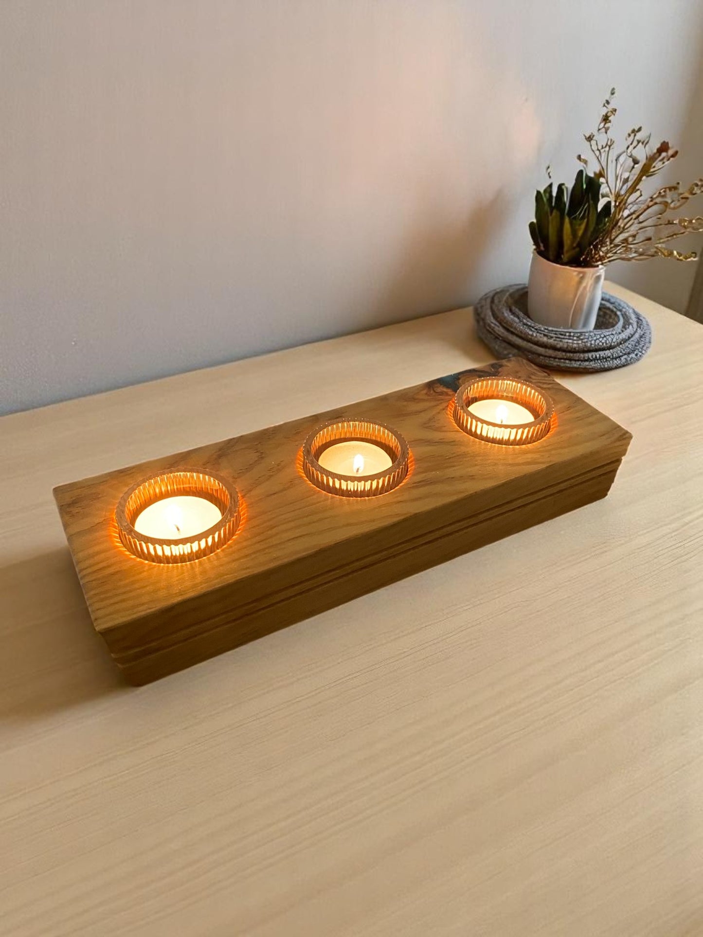 Grooved Candle holder