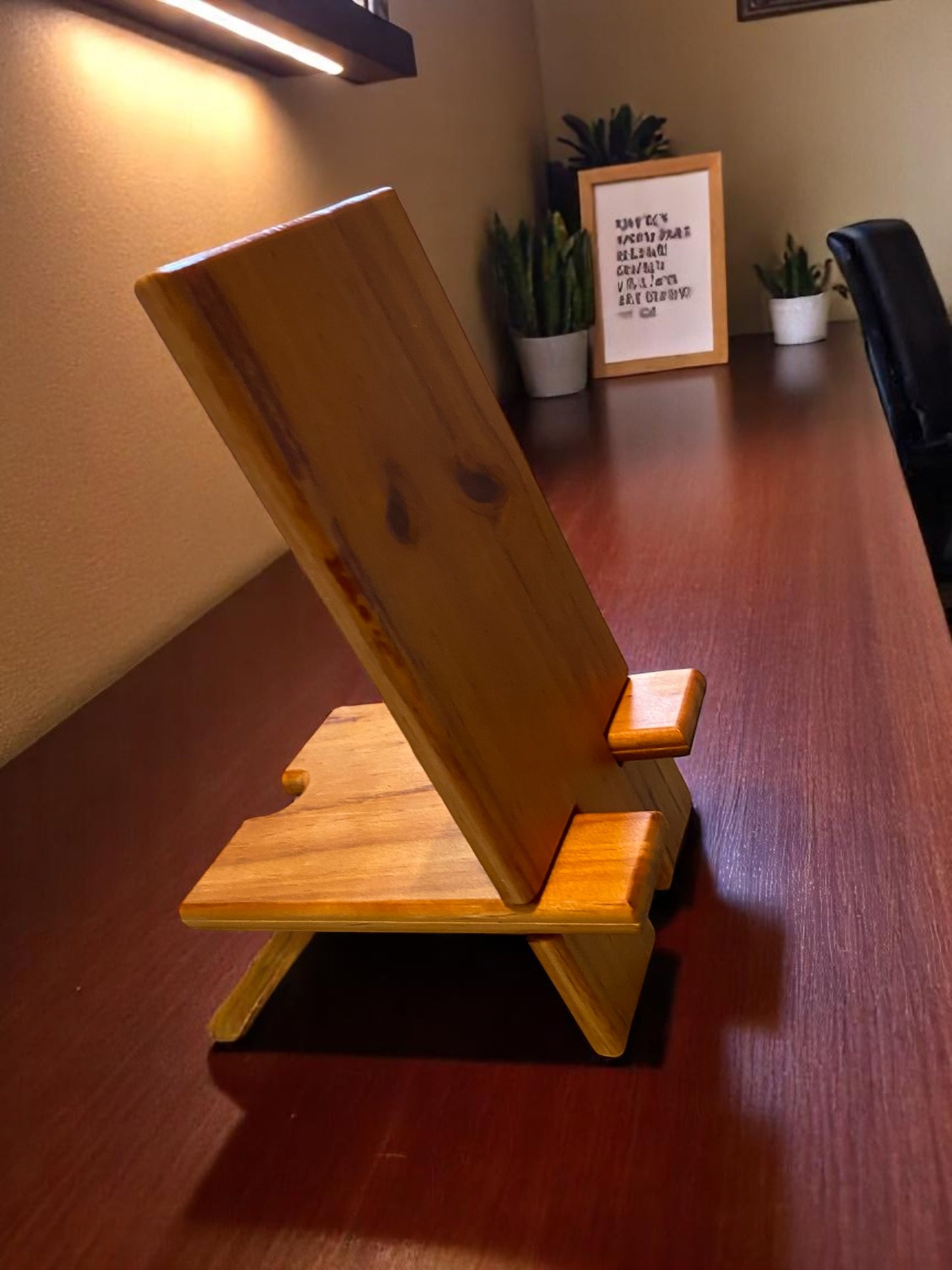 Wooden Phone Holder Stand
