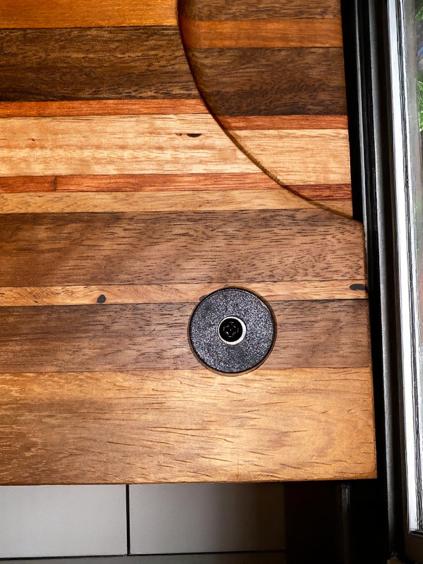 The Terra - Medium Blackwood Chopping Board with Rosewood & Blackbutt Accents