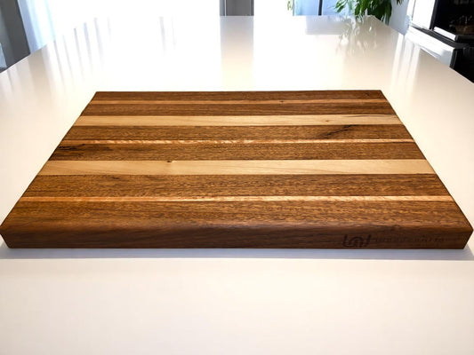 The Ridge - Large Blackwood Chopping Board with Spotted Gum & Blackbutt