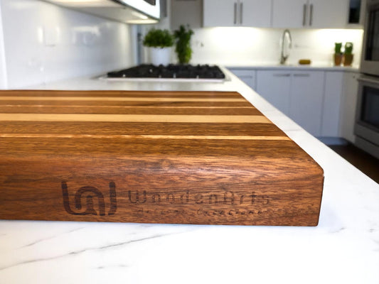 The Ridge - Large Blackwood Chopping Board with Spotted Gum & Blackbutt