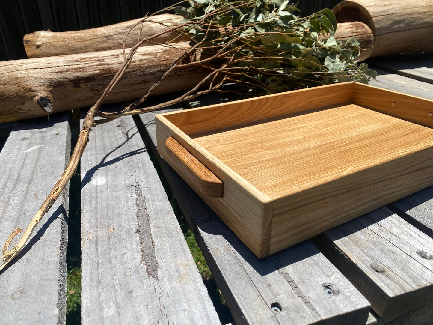 White Oak Gather Tray